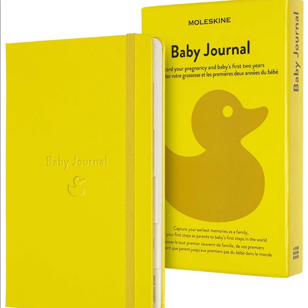 NEW Moleskine Yellow Hardcover Baby Journal
